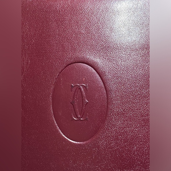 Cartier men\'s bifold leather